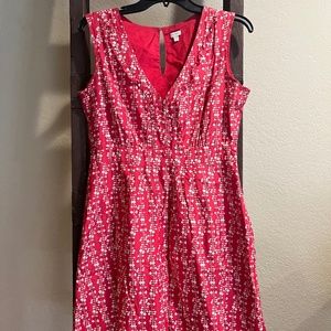 Fossil red and white dress